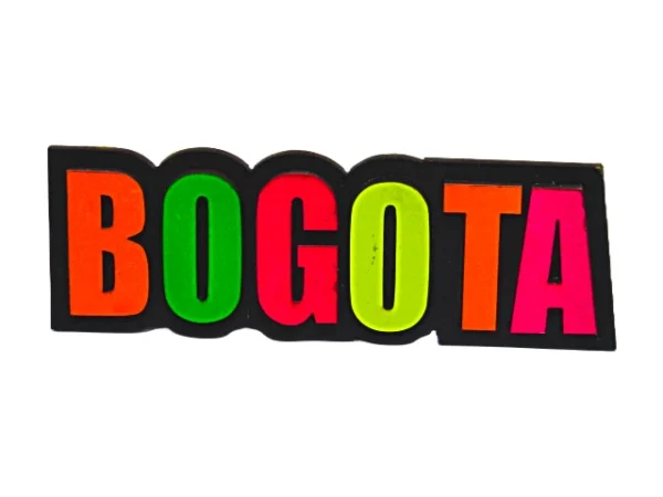 Imán Colorido Bogotá – Letras Multicolores